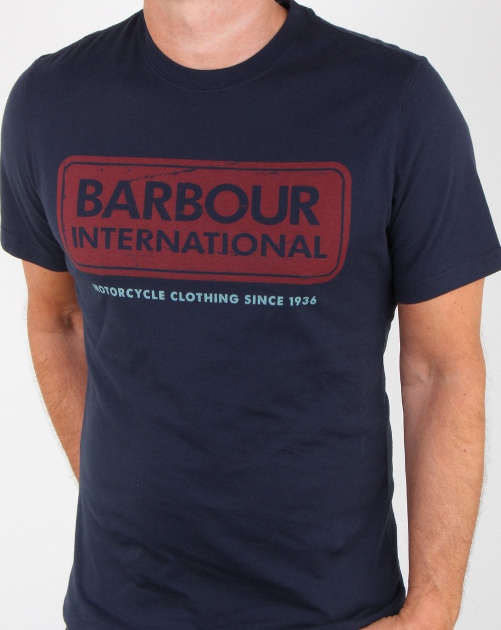 Barbour Logo T-Shirt Marineblau