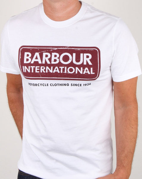 Barbour Logo T-shirt White