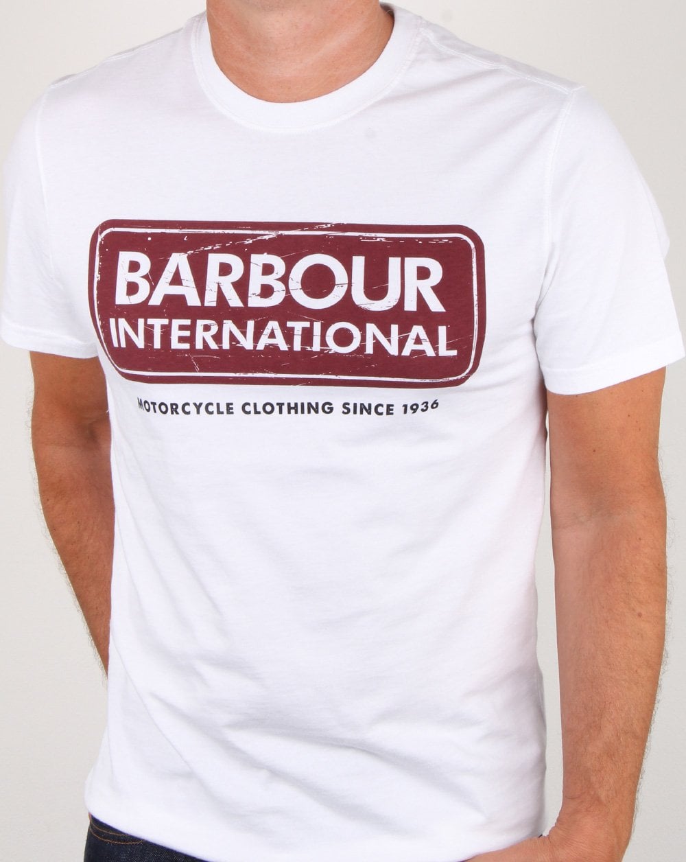 Barbour Logo T-Shirt Weiß