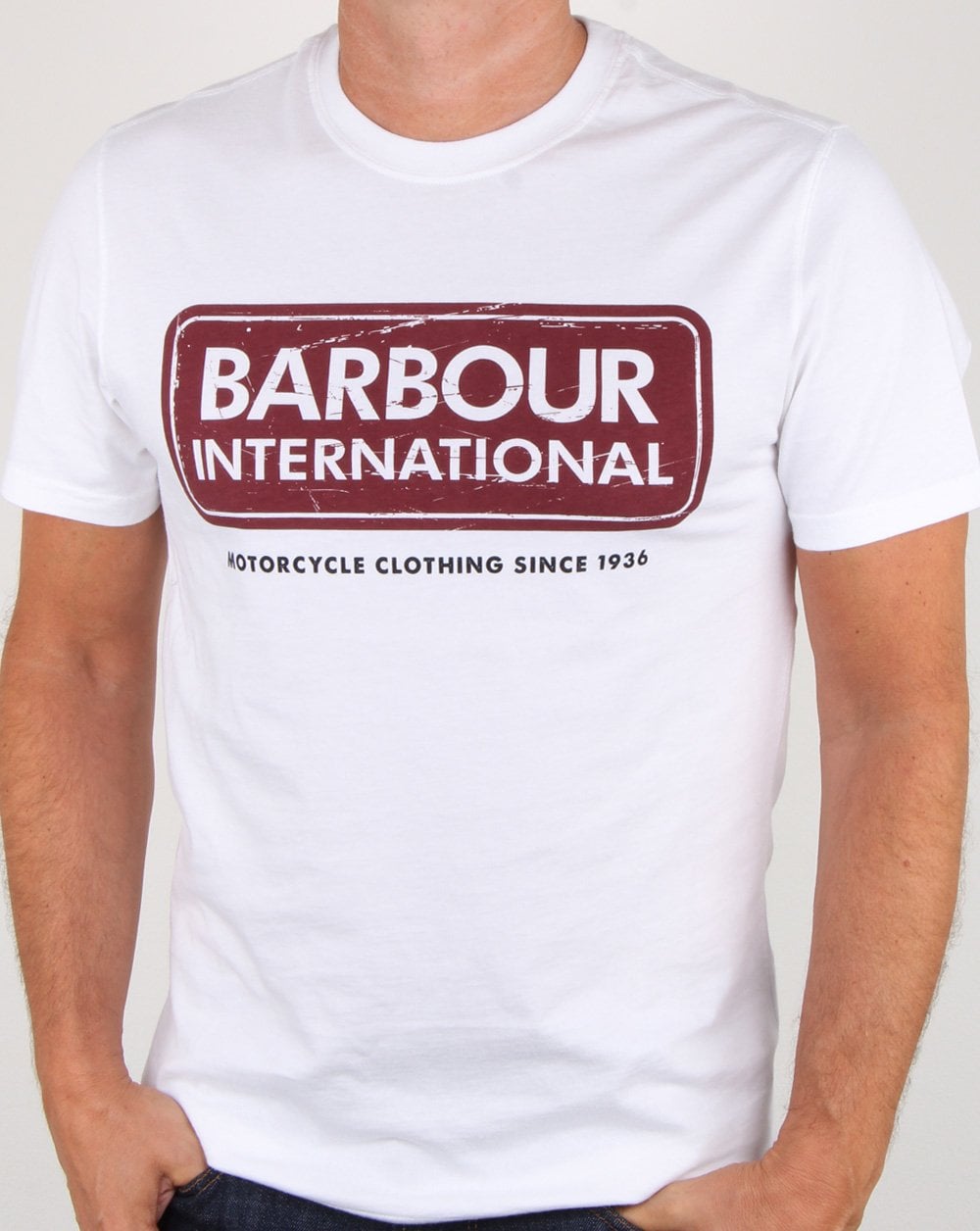 Barbour Logo T-Shirt Weiß