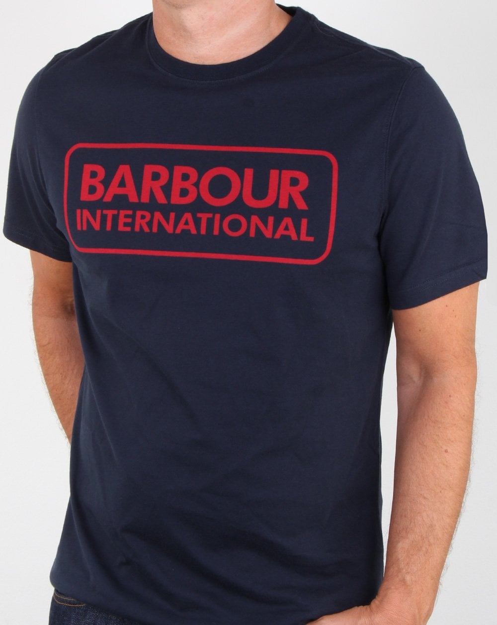 Barbour Essential Logo T-shirt New Navy