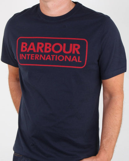 Barbour Essential Logo T-Shirt New Navy