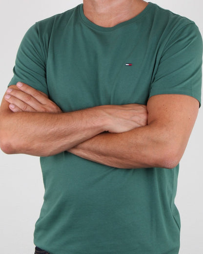 Tommy Hilfiger Block-T-Shirt Jägergrün