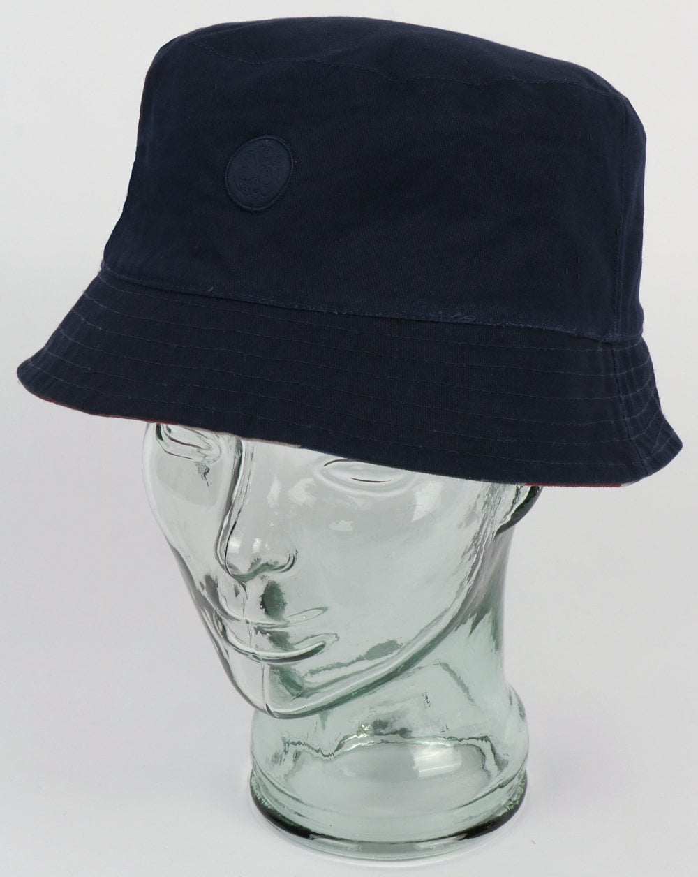 Pretty Green Fischerhut mit Union Jack-Motiv, Marineblau