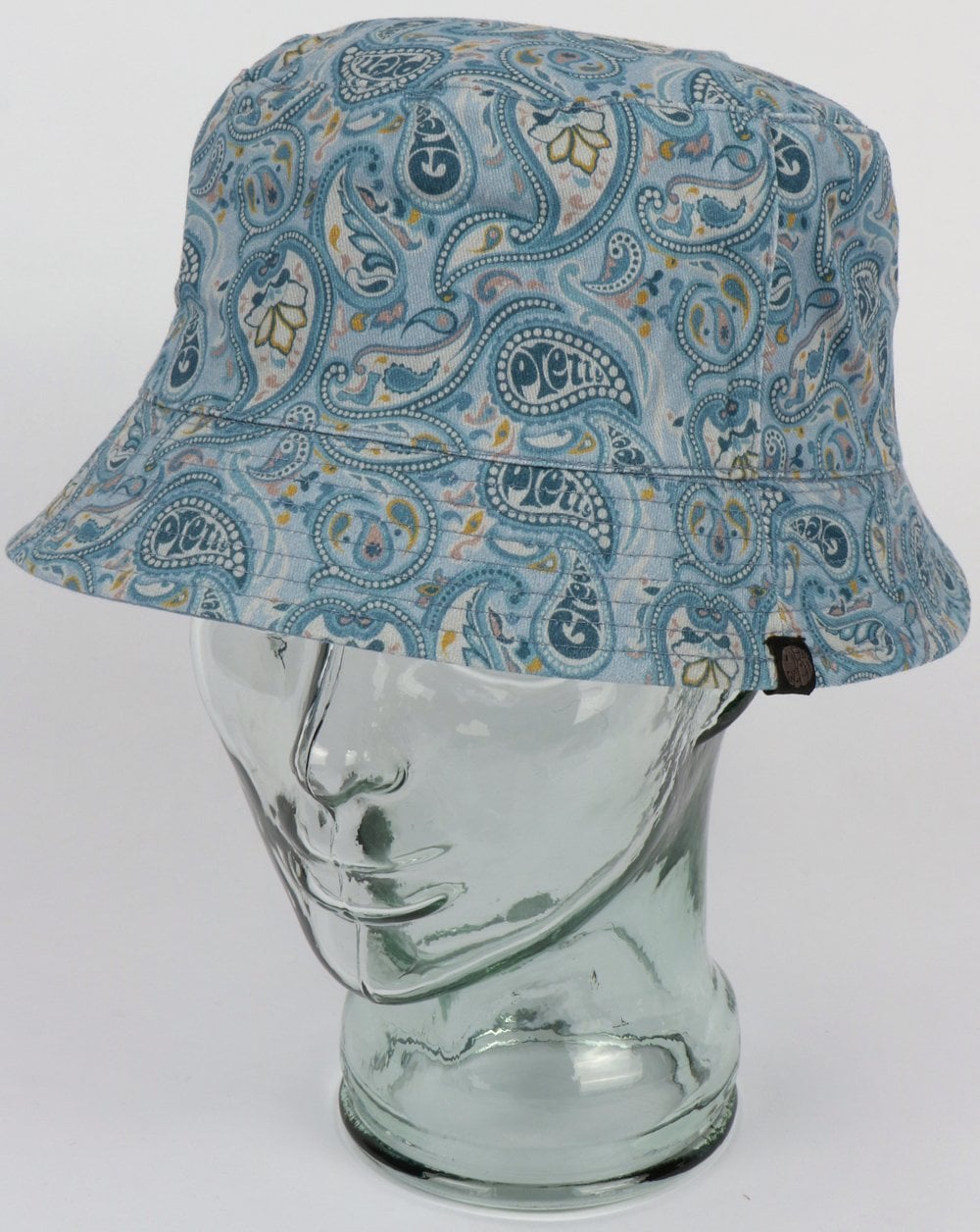 Pretty Green Wendbarer Fischerhut mit Paisley-Print Blau