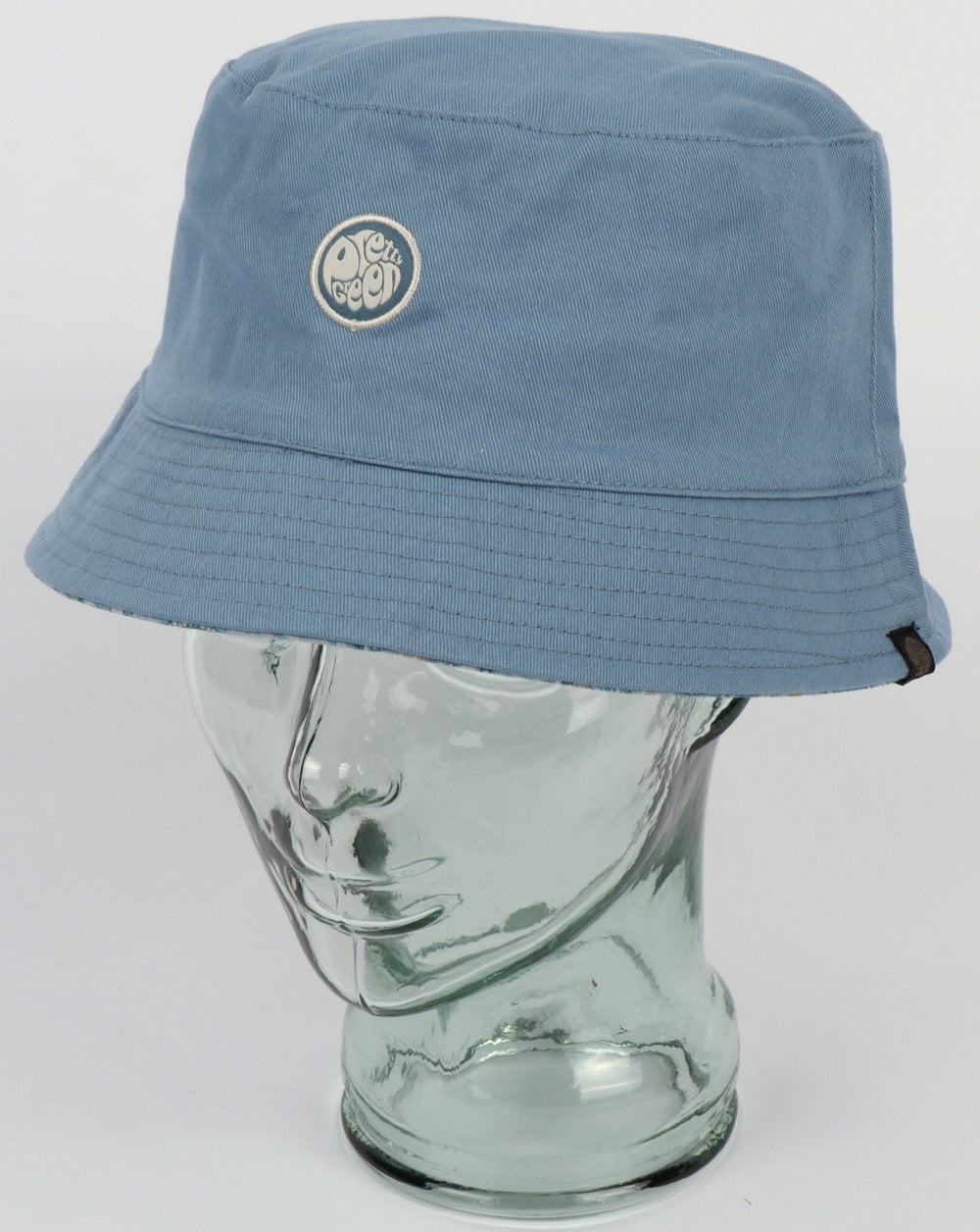Pretty Green Wendbarer Fischerhut mit Paisley-Print Blau