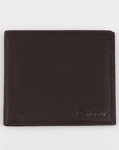 Barbour Leder Geldbörse Dunkelbraun