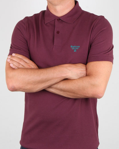 Barbour Business Beacon Poloshirt Burgund