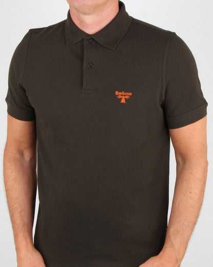 Barbour Business Beacon Poloshirt Waldgrün