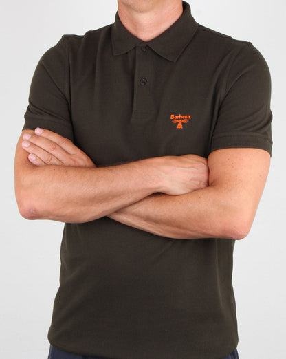 Barbour Business Beacon Poloshirt Waldgrün