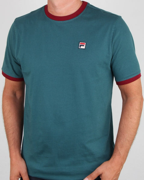 Fila Vintage Marconi T Shirt Atlantic Blue