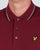 Lyle And Scott Long Sleeve Tipped Polo Shirt Claret Jug