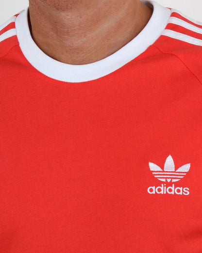 Adidas Originals Retro 3-Streifen T-Shirt B. Rot