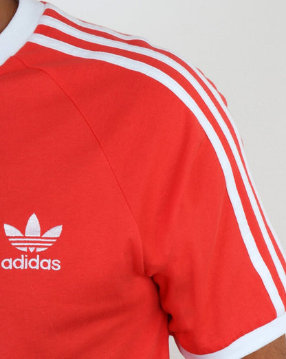 Adidas Originals Retro 3-Streifen T-Shirt B. Rot