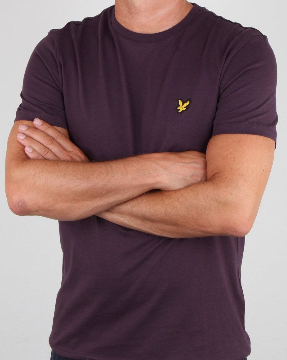 Lyle And Scott – T-Shirt in Dunkelpflaume