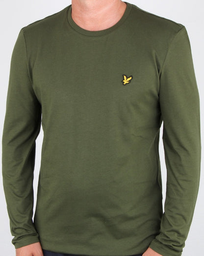 Lyle And Scott – Langärmliges T-Shirt in Waldgrün