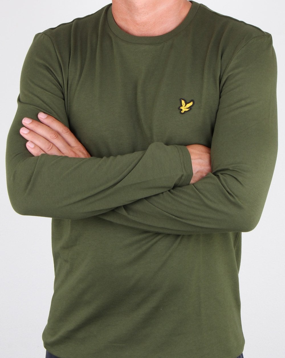 Lyle And Scott – Langärmliges T-Shirt in Waldgrün