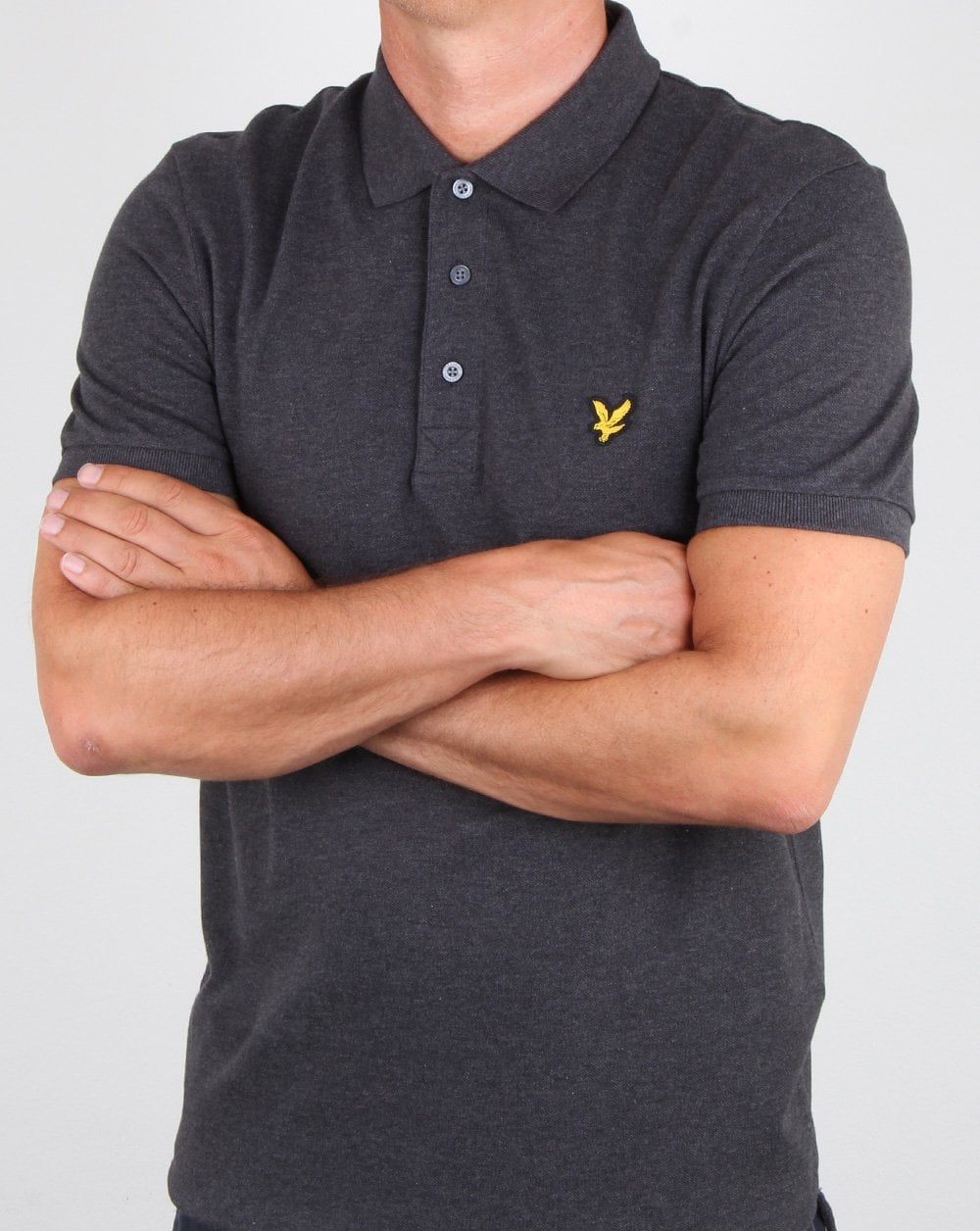 Lyle And Scott – Poloshirt in Anthrazitmeliert