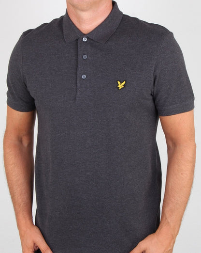 Lyle And Scott – Poloshirt in Anthrazitmeliert