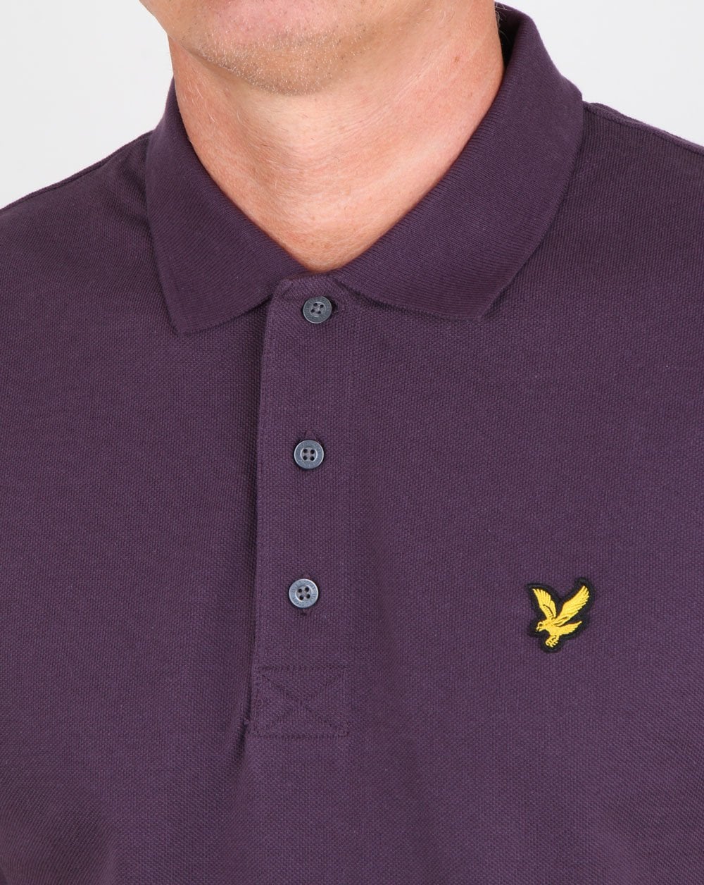 Lyle And Scott Poloshirt, dunkles Pflaumenblau