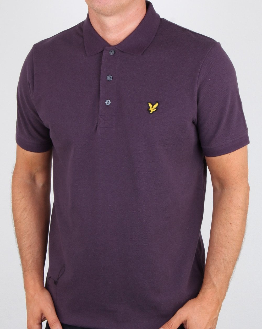 Lyle And Scott Poloshirt, dunkles Pflaumenblau