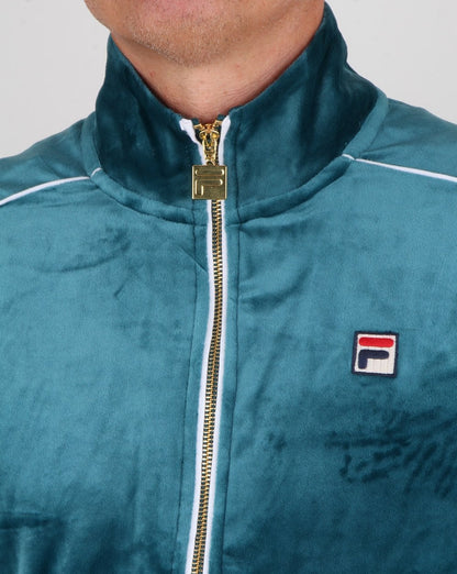 Fila Vintage Finest Velours Trainingsjacke Atlantic Blue