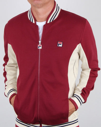 Fila Vintage Mk1 Settanta Trainingsjacke Tibetrot/Austernblau