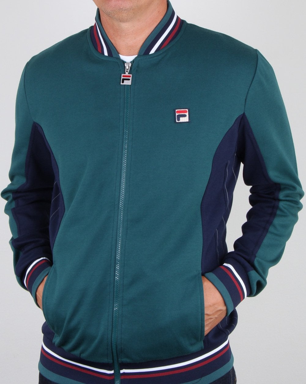 Fila Vintage Mk1 Settanta Trainingsjacke Atlantic Deep/Marineblau