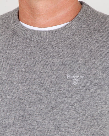 Barbour Lammwollpullover Graumeliert