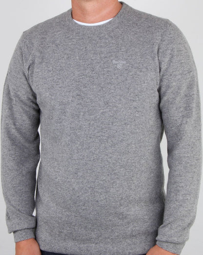 Barbour Lammwollpullover Graumeliert