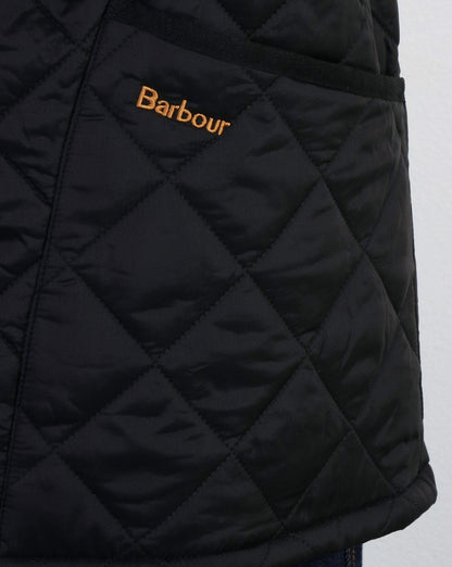 Barbour Heritage Klassische Steppjacke Schwarz