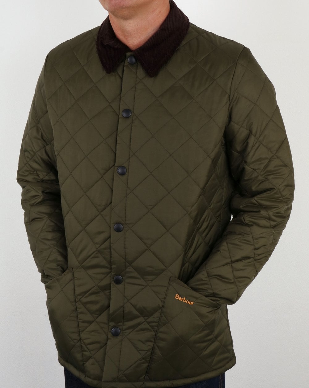 Barbour Heritage Klassische Steppjacke Oliv