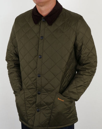 Barbour Heritage Klassische Steppjacke Oliv