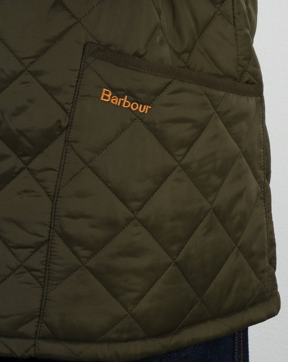 Barbour Heritage Klassische Steppjacke Oliv