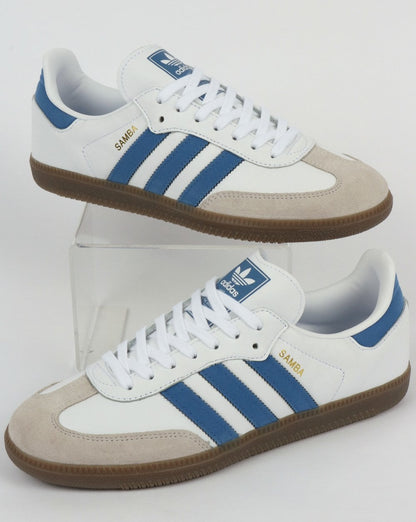 Adidas Samba OG Trainer Weiß/Königsblau