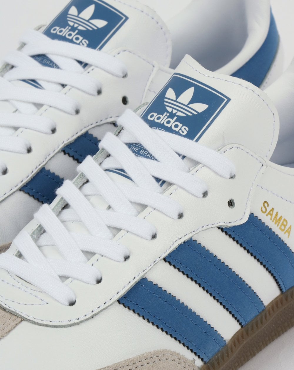 Adidas Samba OG Trainer Weiß/Königsblau