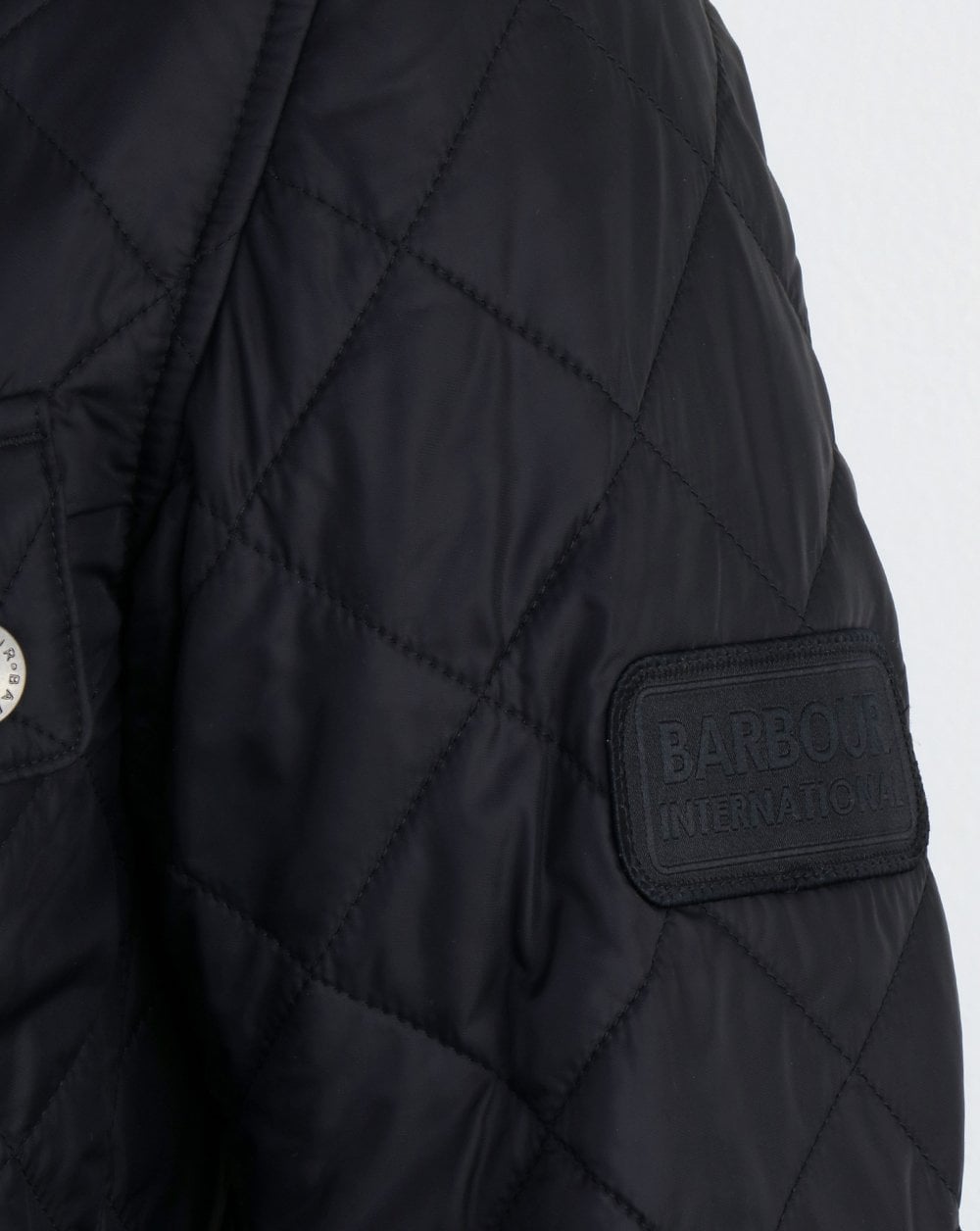 Barbour International Ariel Steppjacke Schwarz
