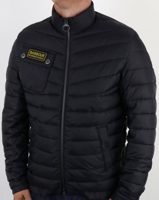 Barbour International Barbour International Steppjacke mit Kettendetail Schwarz