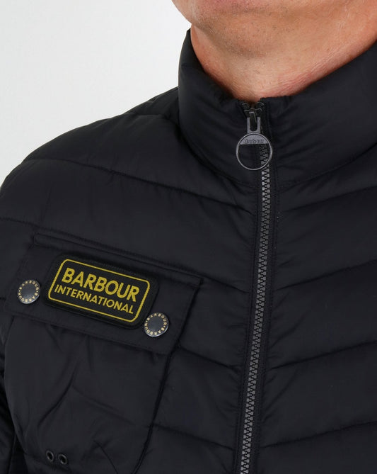Barbour International Barbour International Steppjacke mit Kettendetail Schwarz