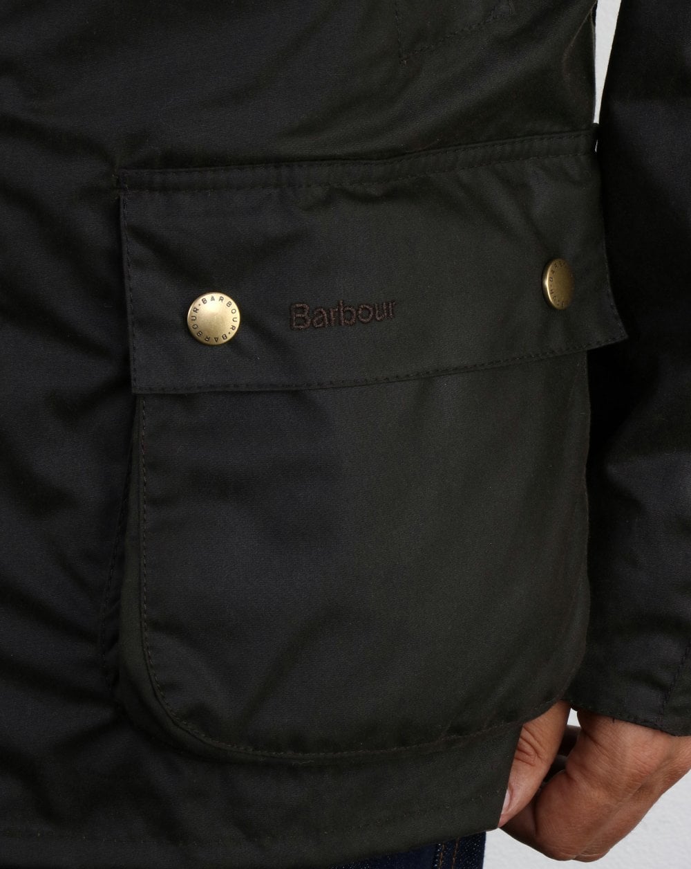 Barbour Ashby Wax Jacket Olive
