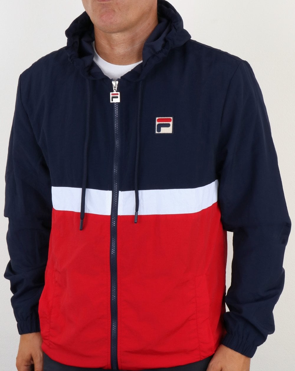 Fila Vintage Tate Jacke Marineblau/Rot/Weiß
