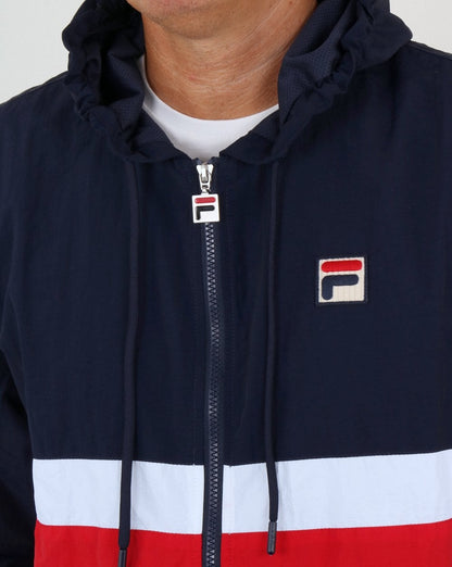Fila Vintage Tate Jacke Marineblau/Rot/Weiß
