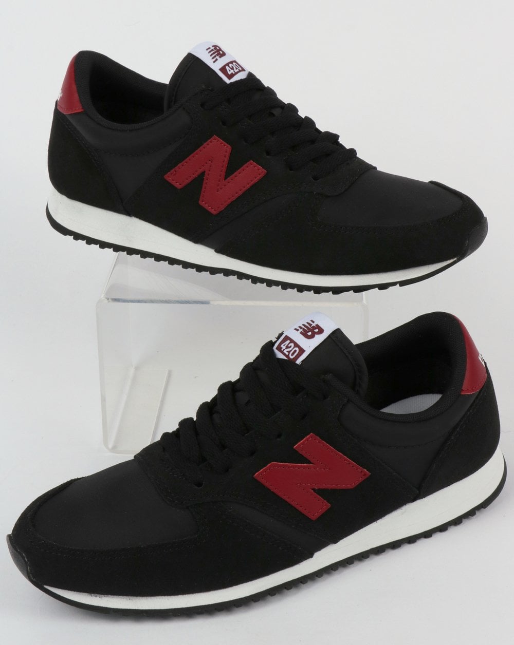 New Balance 420 Sneaker Schwarz/Burgund