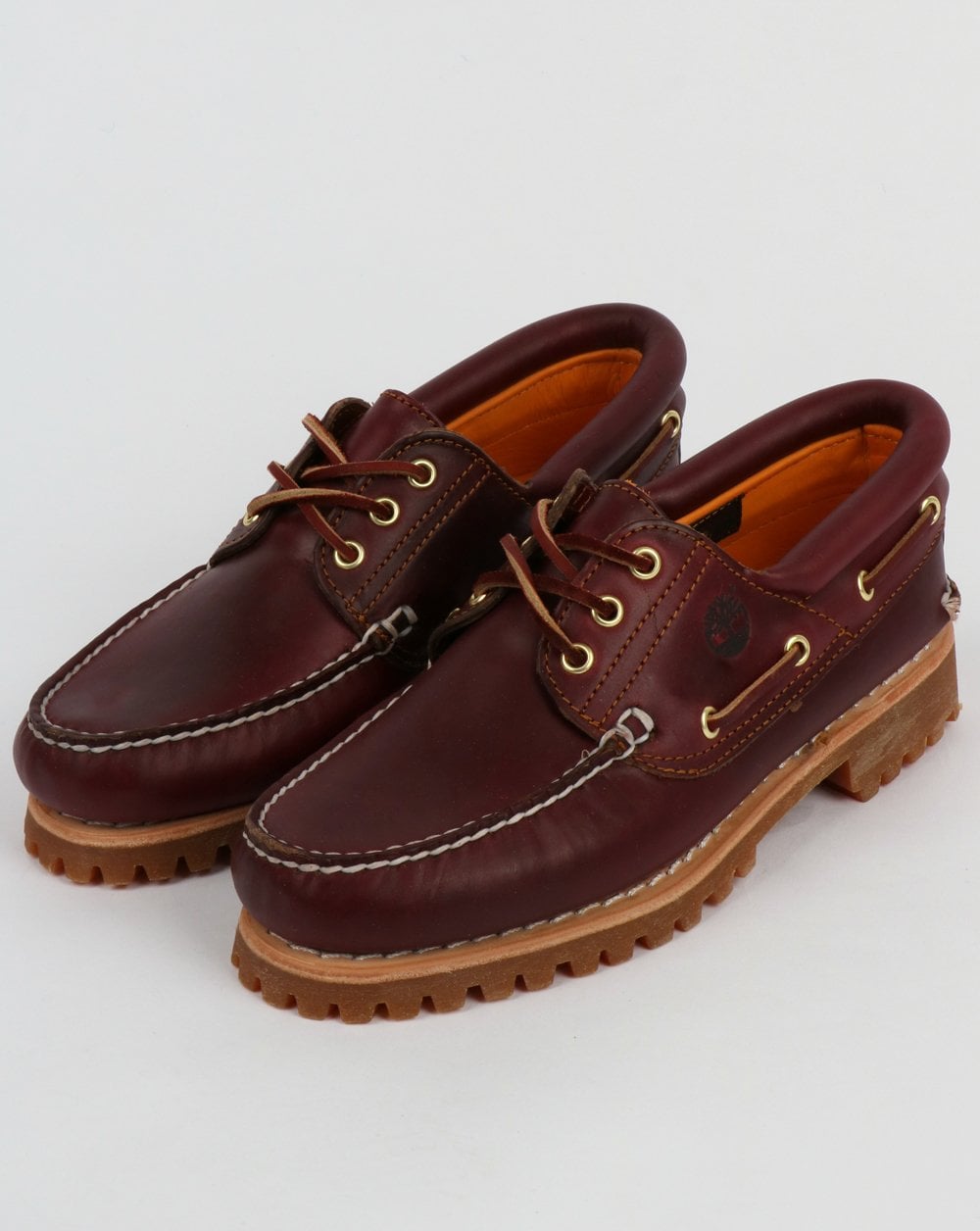 Timberland – Authentics – Klassische 3-Ösen-Schuhe in Burgunderrot