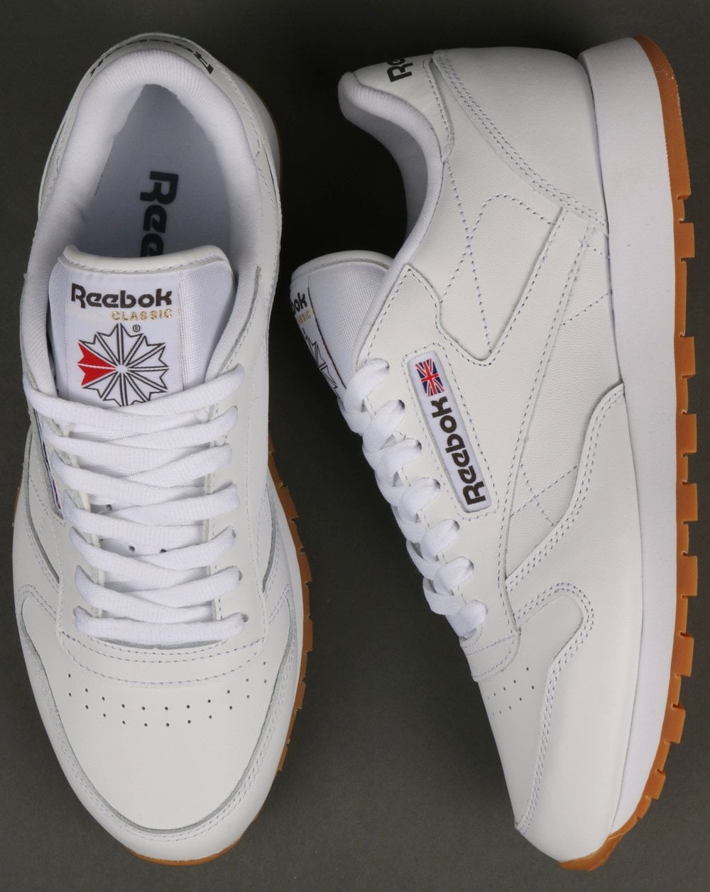 Reebok Classic Leder-Sneaker Weiß/Gummi