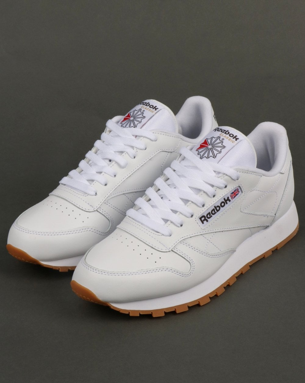 Reebok Classic Leder-Sneaker Weiß/Gummi