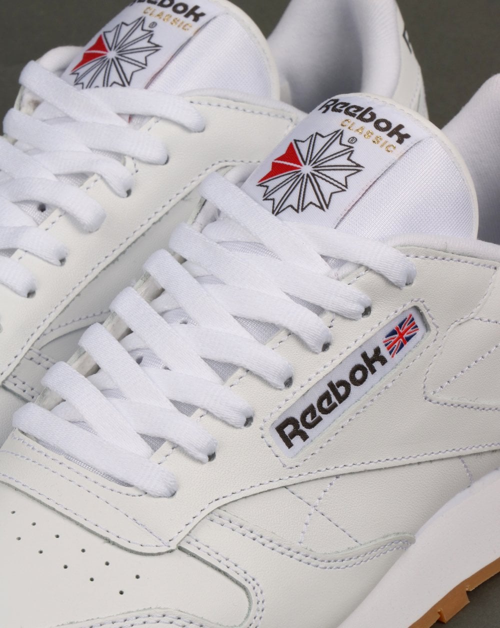 Reebok Classic Leder-Sneaker Weiß/Gummi