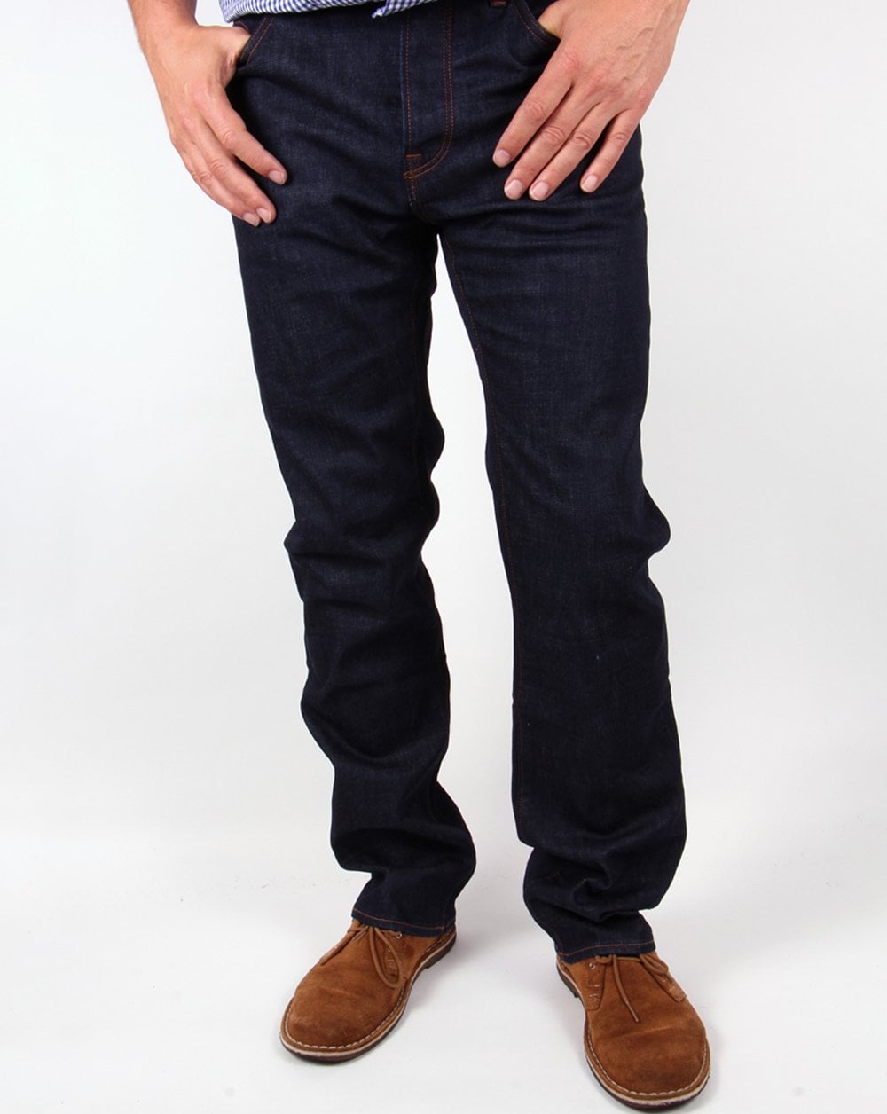 Pretty Green – Burnage – Jeans in normaler Passform mit Rinse-Waschung