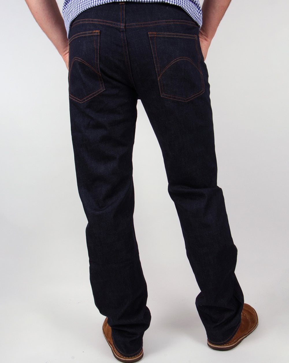 Pretty Green Burnage Regular Fit Jeans Rinse Wash