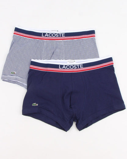 Lacoste Lacoste Doppelpack Boxershorts Marineblau/Blau